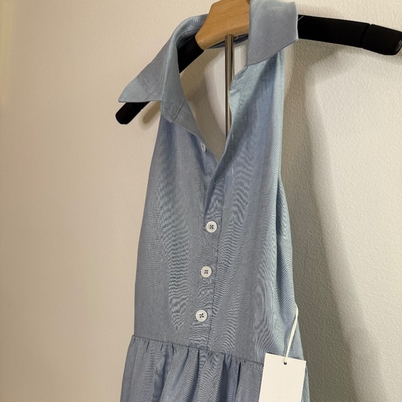 Reformation Tace Linen Dress Mineral - Size 6 - Picture 7 of 11